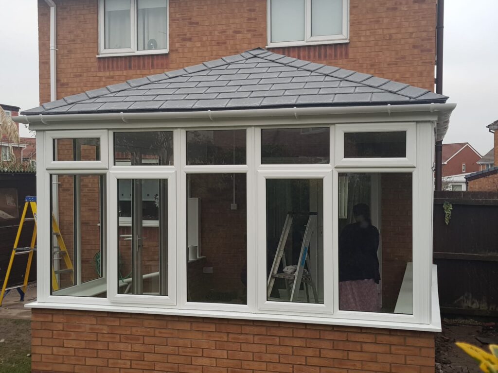 New Build Conservatory with a tiled roof